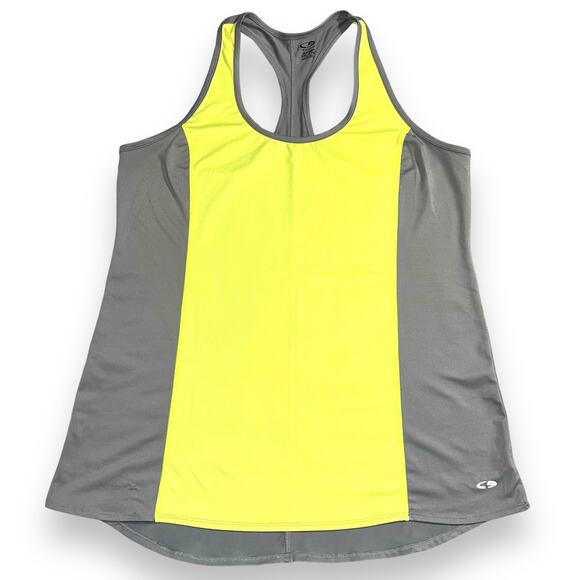 Champion Womens Athletic Tank Top Shirt Sleeveless Green Gray Duo Dry XXL - Picture 1 of 7